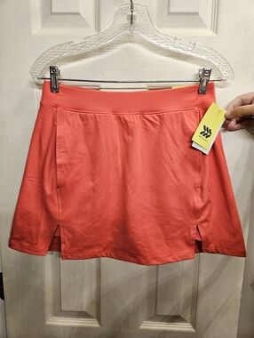 All in motion high rise slim fit skort athletic skirt pink womans small